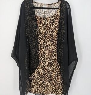 NWT LOVE SQUARED Body on Dress with Sheer Cover